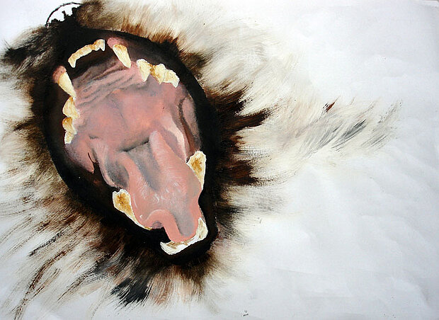 Katze, Mappenarbeit für Kunststudium