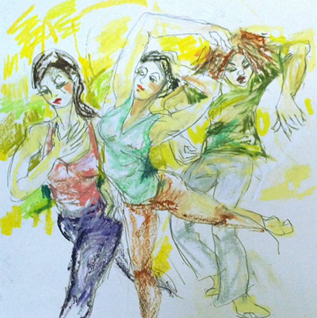 Ölpastell-Mischtechnik 2