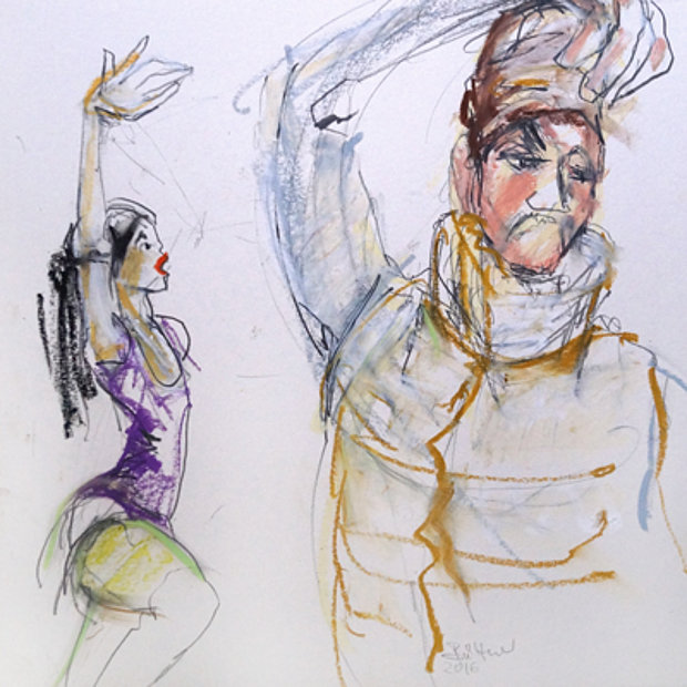 Ölpastell-Mischtechnik 7